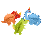 3 Honeycomb Hanging Decoration Dino Jungle