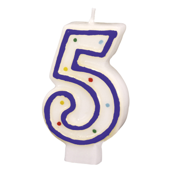 Numeral Candle 5 Height 7.3 cm Numeral Candle 5 Height 7.3 cm