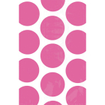 10 Paper Bags Polka Dots Bright Pink 11.3 x 17.7 cm