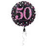 Standard Holographic Celebration 50 Foil Balloon S55 Packaged 43 cm