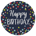 8 Plates A Reason To Celebrate Round Paper 23 cm