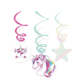 6 Swirl Decorations Unicorn Dreams Paper 6 Swirl Decorations Unicorn Dreams Paper