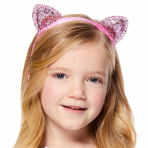 Hair Accessories Pink Glitter Cat Ears Child One size