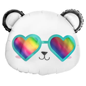 Large Shape Happy Panda Foil Balloon H40 Packaged Large Shape Happy Panda Foil Balloon H40 Packaged