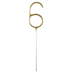 Sparkler Number 6 Gold 14.5 cm 30-60 Seconds