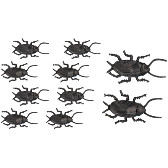 10 Cockroaches Brown Plastic Length 5 cm 10 Cockroaches Brown Plastic Length 5 cm