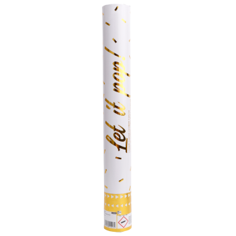Confetti Cannon Gold Rectangular Foil 40 cm Confetti Cannon Gold Rectangular Foil 40 cm