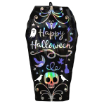 SuperShape Iridescent Coffin Foil Balloon P40 Packaged 38 cm x 68 cm