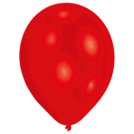 50 Latex Balloons Standard Red 27.5 cm / 11"