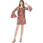 Adult Costume Hippie Peace Dress Size S