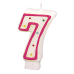 Numeral Candle 7 Height 7.3 cm