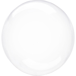 Clearz Crystal Clear Foil Balloon S40 Packaged 45 cm - 55 cm