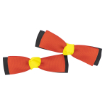 2 Hair Clips All Over Germany Fabric 8 cm x 2 cm