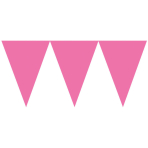 Pennant Banner Bright Pink Paper 457 x 17.7 cm