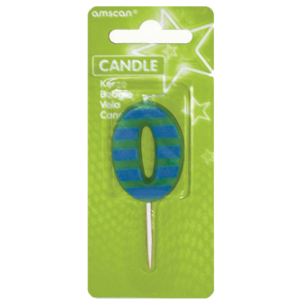 Candle 0 Dots & Stripes Height 7.6 cm Candle 0 Dots & Stripes Height 7.6 cm