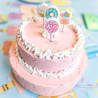 4 Candles Crazy Cake Wax / Plastic