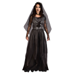 Adult Costume Black Corpse Dress Size L