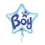 Multi Baby Boy Foil Balloon P75 Packaged 81 cm x 81 cm