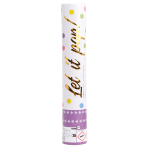 Confetti Cannon Multicolor Round Paper 28 cm