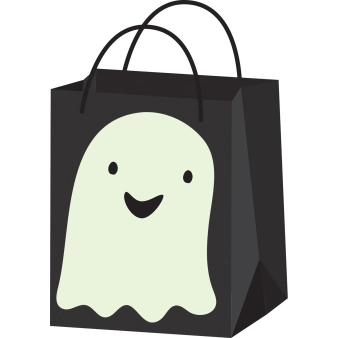 Candy Paper Bag Ghost Hallo-ween Friends