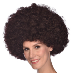 Costume Accessory Disco Afro Wig Brown One Size