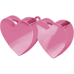 Balloon Weight Double Heart Pink 170 g/6 oz