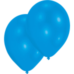 50 Latex Balloons Metallic Blue 27.5 cm / 11"