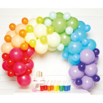 DIY Balloon Garland Rainbow 78 Balloons