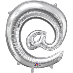 MiniShape Symbol @ Silver Foil Balloon L16 Packaged 33cm x 35cm