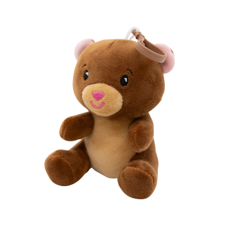 2-in-1 plush toy balloon weight brown bear with hook, 11cm, 90g 2-in-1 plush toy balloon weight brown bear with hook, 11cm, 90g