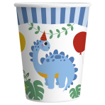 8 Paper Cups Dino Jungle Paper 250 ml
