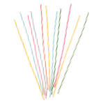 24 Spiral Candles Jackstraws Height 18 cm