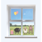 Window Decoration Farm Party