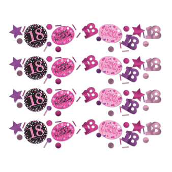 Confetti 18 Sparkling Celebration Pink Foil / Paper 34 g Confetti 18 Sparkling Celebration Pink Foil / Paper 34 g