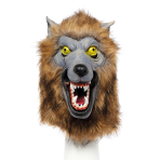 Latex Werewolf Full Head Mask