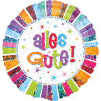 Standard Radiant Birthday Alles Gute Foil Balloon S55 Packaged 43 cm