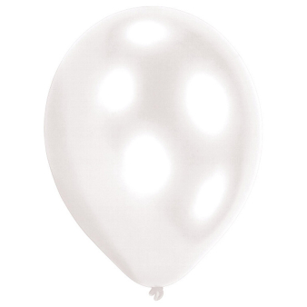 50 Latex Balloons Standard White 27.5 cm / 11"