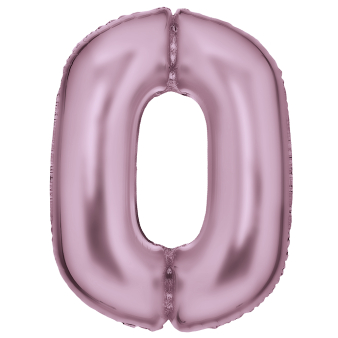 Large Number Silk Lustre 0 Pastel Pink Foil Balloon N34 Packaged 90 cm x 64 cm Large Number Silk Lustre 0 Pastel Pink Foil Balloon N34 Packaged 90 cm x 64 cm