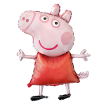 Large Shape Peppa Pig Foil Balloon H45 Packaged 63 cm x 81 cm