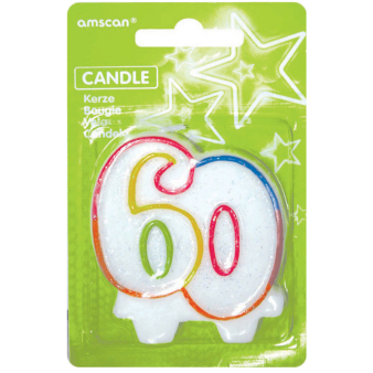 Numeral Candle 60 Height 8 cm Numeral Candle 60 Height 8 cm