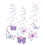 6 Swirl Decorations Flutter 61 cm