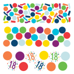 Confetti 18 Confetti Birthday Paper 34 g