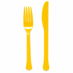 Cutlery Plastic Buttercup 24 Pieces