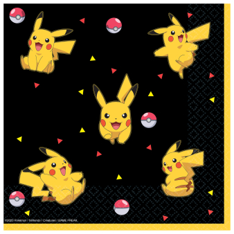 16 Napkins Pokémon 2024 33 x 33 cm 16 Napkins Pokémon 2024 33 x 33 cm