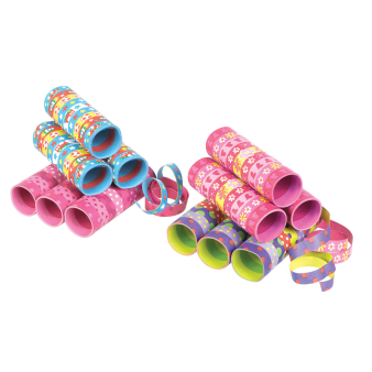 3 Streamers Children's Themes Assorted Paper 1.4 x 400 cm