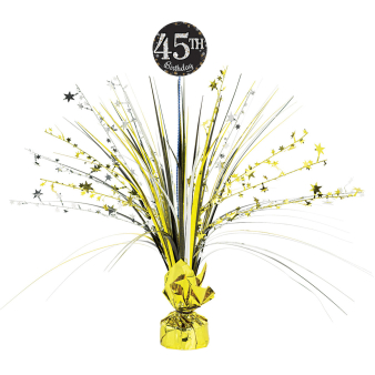 Spray Centrepiece Sparkling Gold Celebrations with Add Any Age Stickers Spray Centrepiece Sparkling Gold Celebrations with Add Any Age Stickers