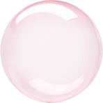 Clearz Crystal Dark Pink Foil Balloon S40 Packaged 45 cm - 55 cm