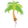SuperShape Summer Scene Palm Tree Foil Balloon P30 Packaged 74 cm x 83 cm