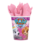 8 Cups Pink Paw Patrol  Paper 250 ml