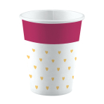8 Cups Everyday Love Small Hearts Paper 250 ml